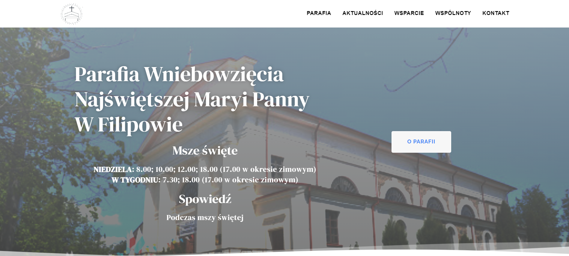 Witamy na stronie internetowej parafii